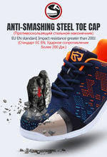 Load image into Gallery viewer, LARNMERN MENS STEEL TOE WORK SHOES INDESTRUCTIBLE CONSTRUCTION SNEAKERS